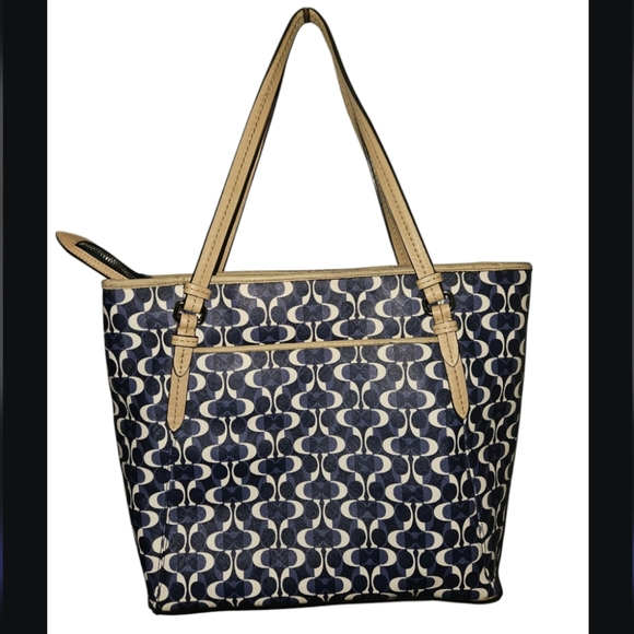 Coach Peyton Dream Blue Large Tote - Picture 3 of 10
